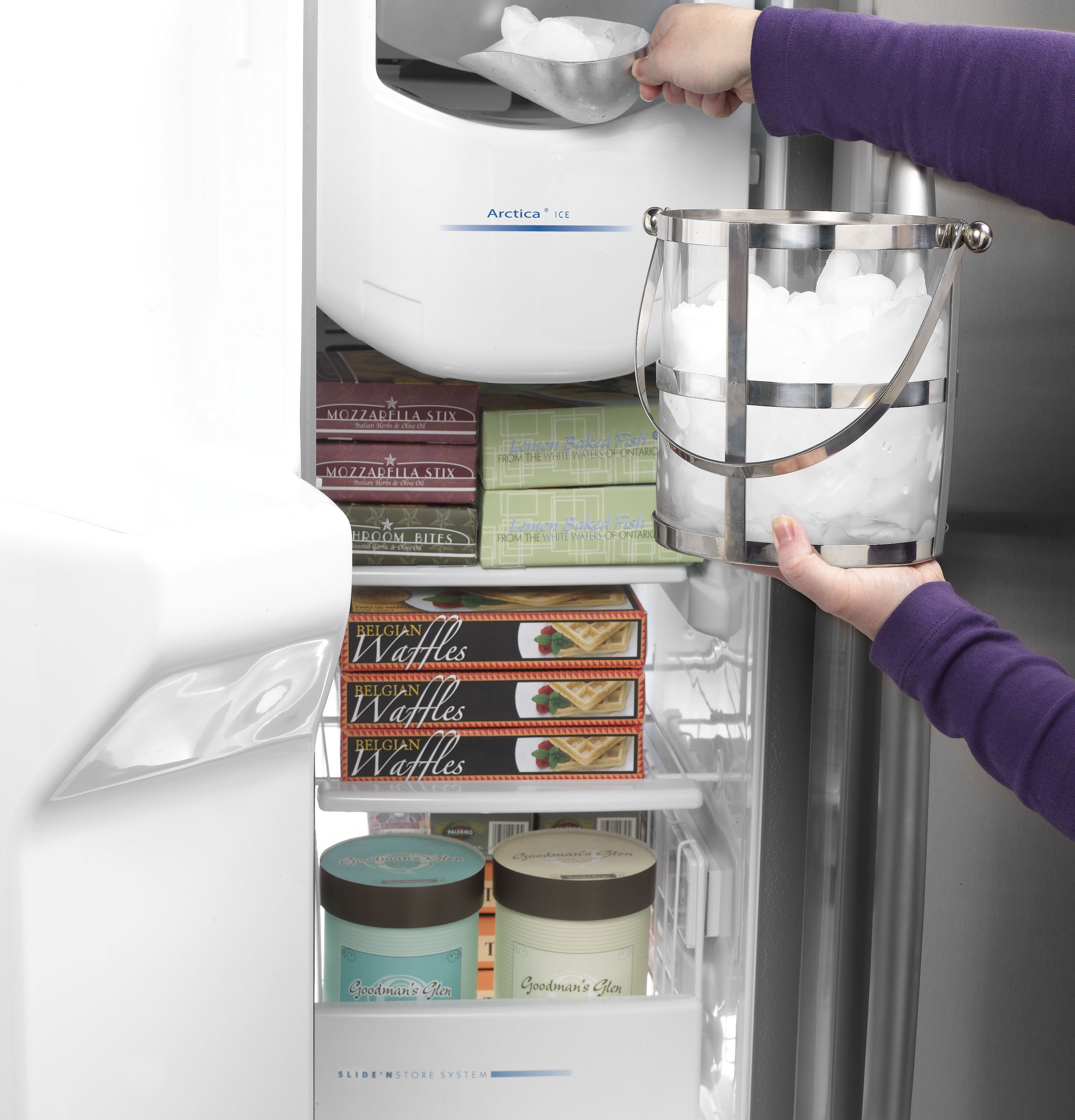 GE Profile™ ENERGY STAR® 25.9 Cu. Ft. Side-by-Side Refrigerator with Dispenser