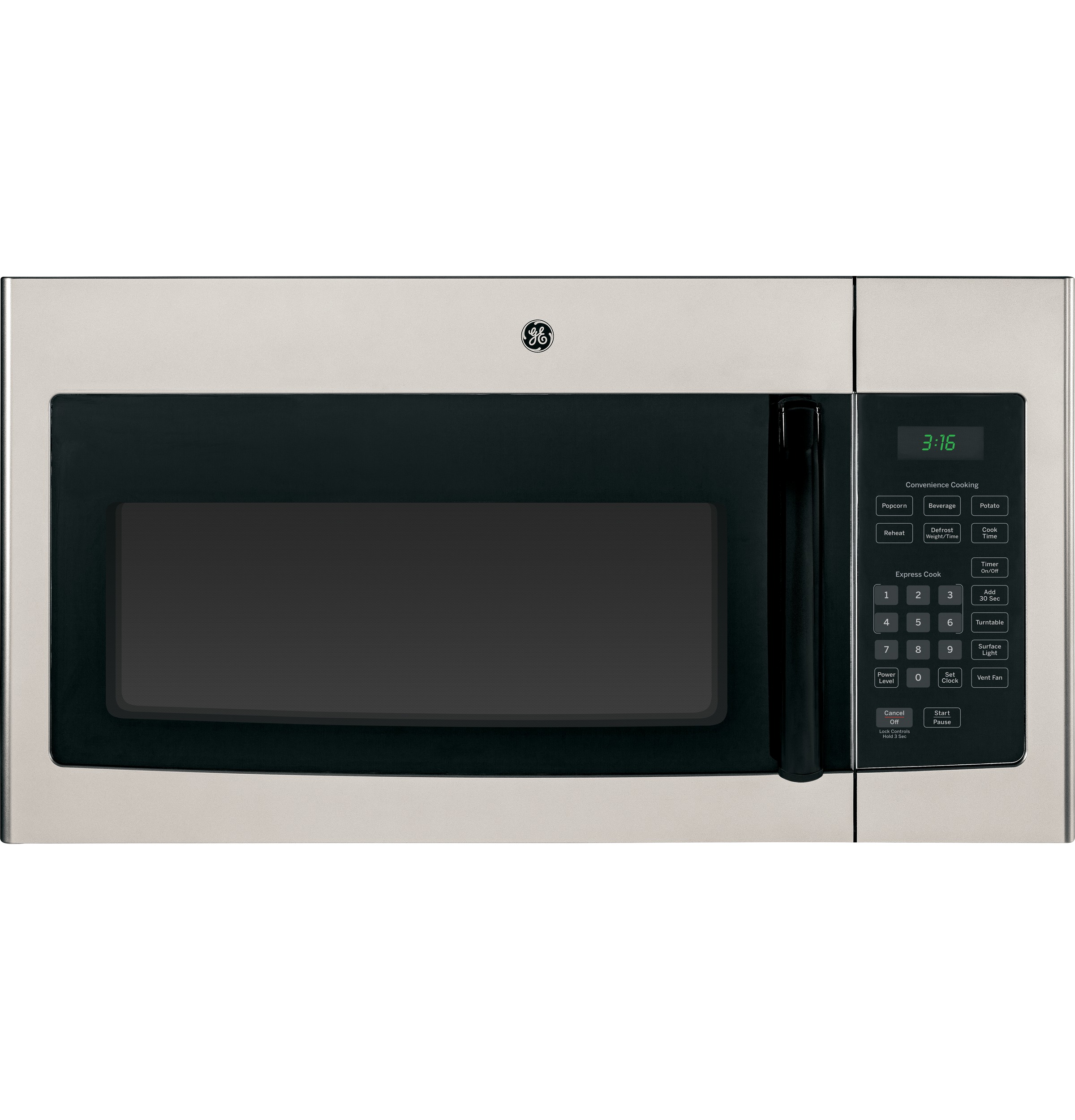 GE® 1.6 Cu. Ft. Over-the-Range Microwave Oven with Recirculating Venting