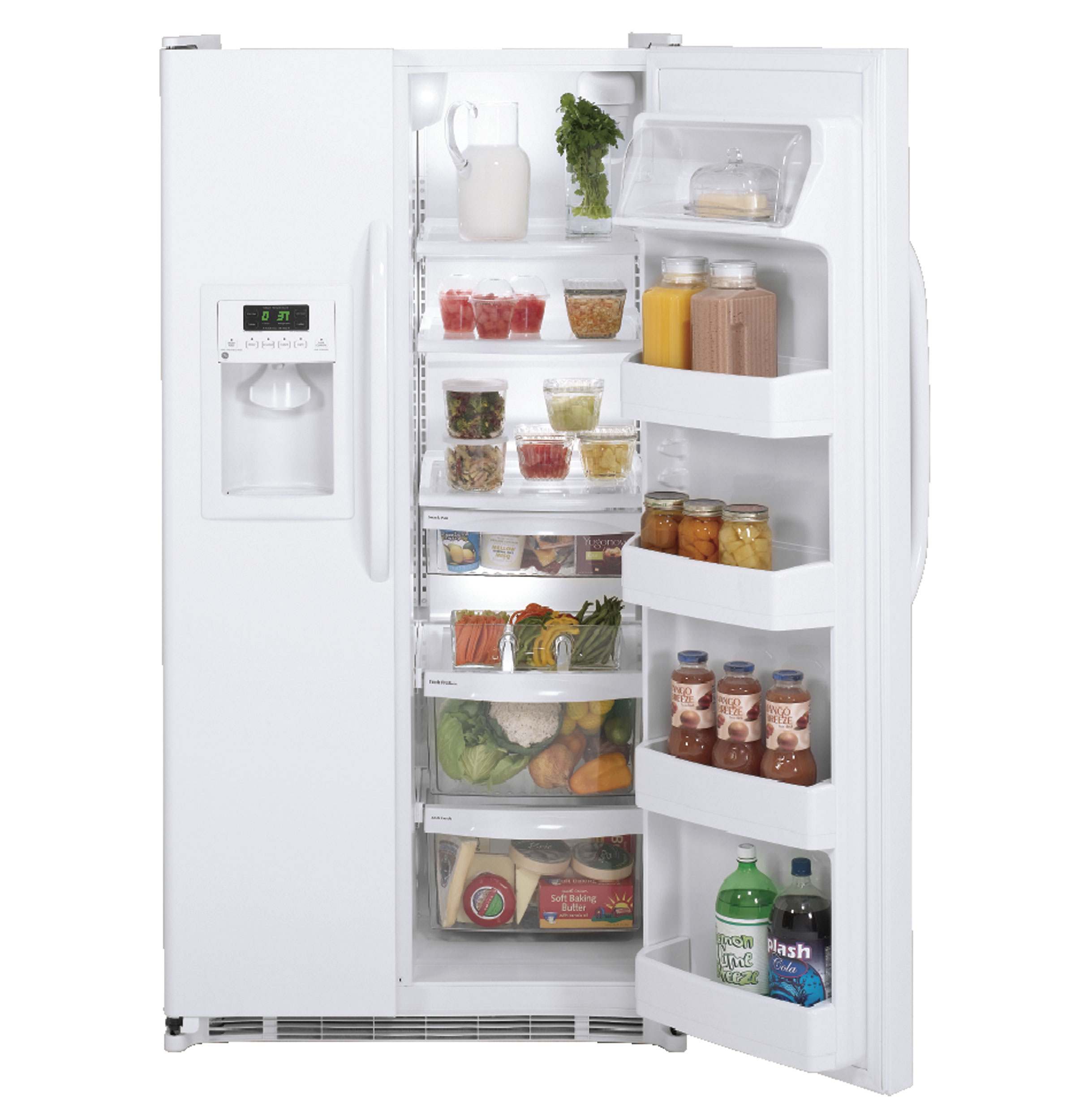 GE® ENERGY STAR® 21.9 Cu. Ft. Side-By-Side Refrigerator with Dispenser