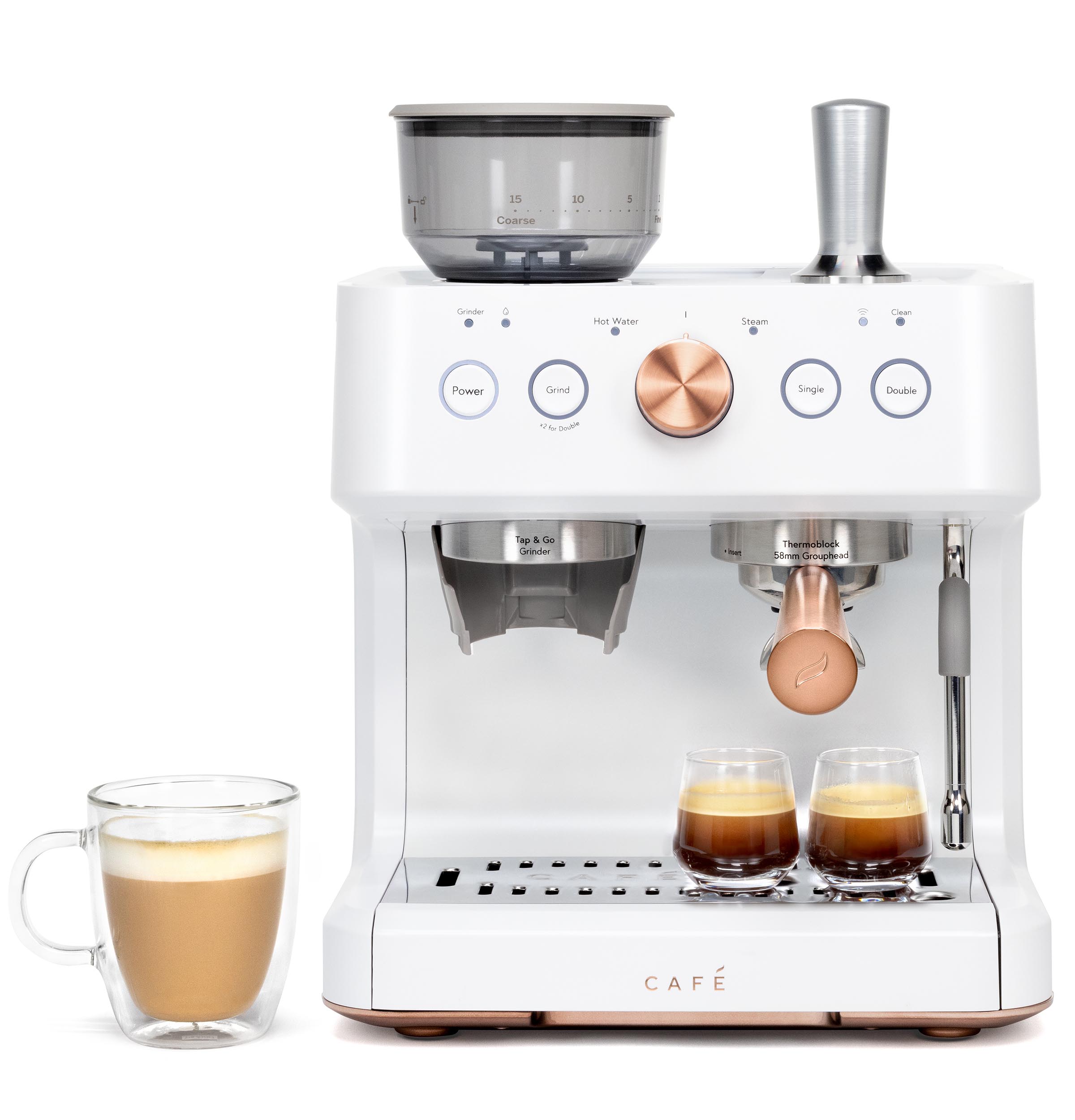 CAFÉ™ BELLISSIMO Semi Automatic Espresso Machine + Frother