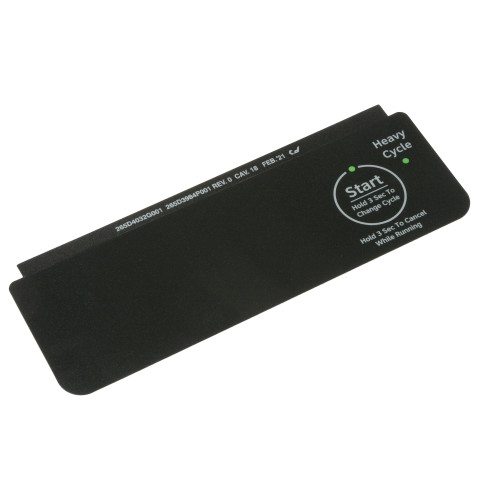 BLACK CONTROL PANEL OVERLAY