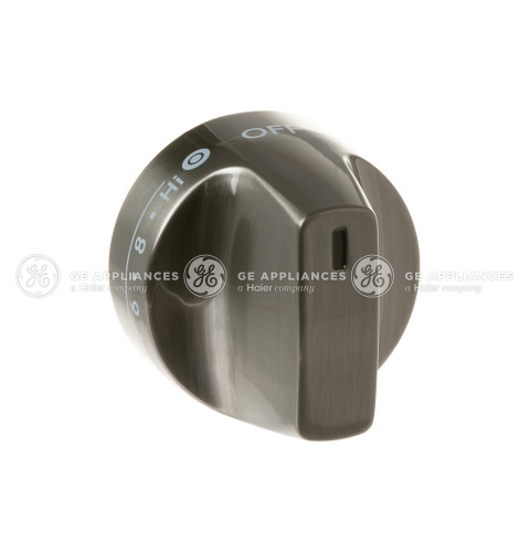 Brushed Black Stainless Double Burner Knob