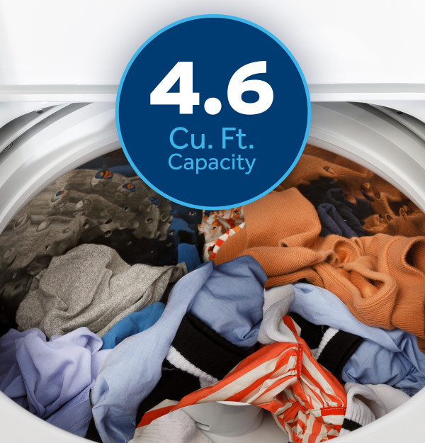 Large 4.6 Cu.Ft. Capacity