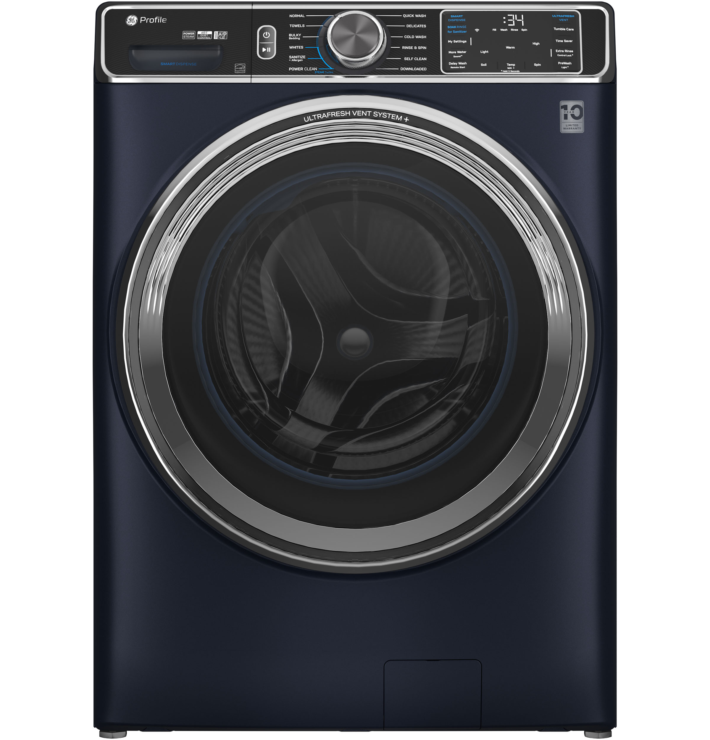 GE Profile™ 5.3 cu. ft. Capacity Smart Front Load ENERGY STAR® Washer with UltraFresh™ Vent System+ with OdorBlock™