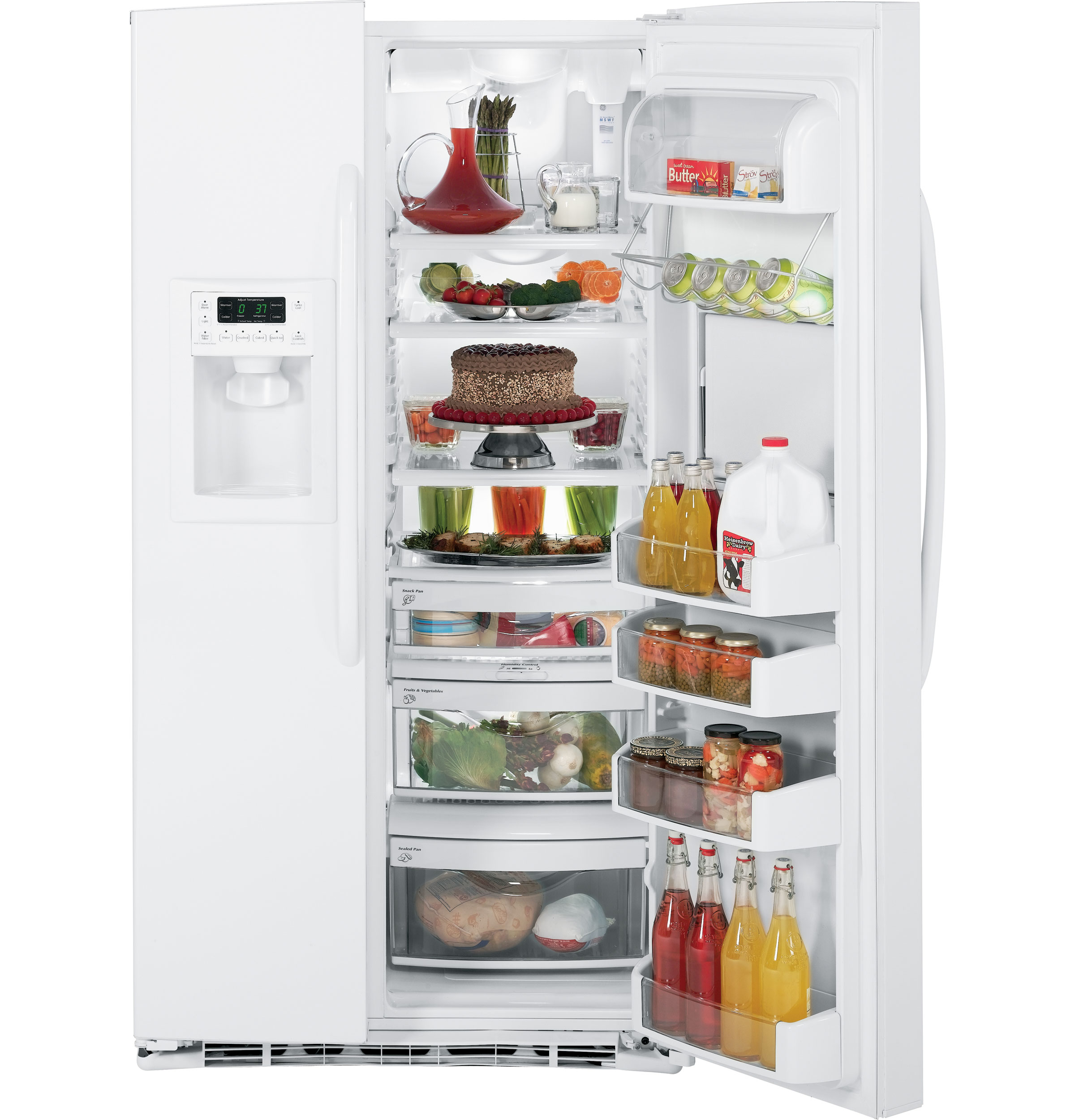 GE® ENERGY STAR® 25.9 Cu. Ft. Side-By-Side Refrigerator with Dispenser
