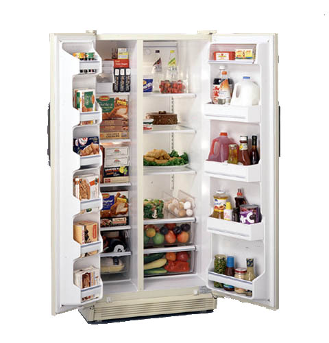 GE Profile™ Side-by-Side, No Frost, 558 Liters (Freezer 193 Liters), Energy Model, None Dispenser, Glass Shelves