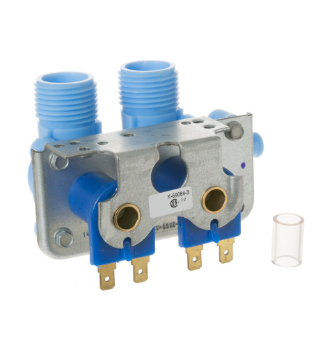 Clothes washer double body water valve
