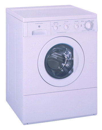GE Spacemaker® High-Efficiency Frontload Washer with Stainless Steel Basket