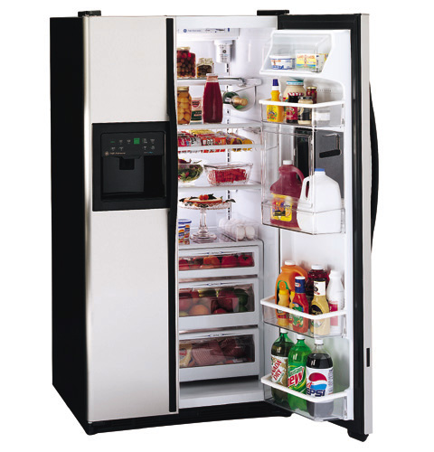 GE Profile Performance™ 28.4 Cu. Ft. Side-by-Side Refrigerator with Refreshment Center, Electronic Monitor and Dispenser with Water by Culligan™