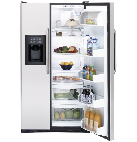 GE ENERGY STAR® 25.4 Cu. Ft. Stainless Side-by-Side Refrigerator