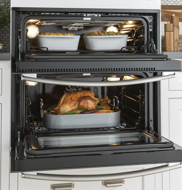 5.0 cu. ft. total oven capacity (2.8 lower; 2.2 upper)