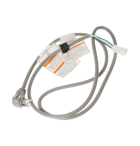 Laundry power cord assembly round