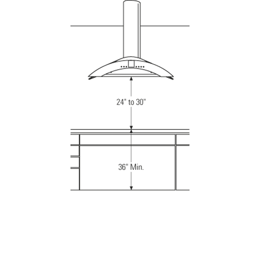 ZV855SPSS — Monogram® 36" Island Vent Hood Monogram Appliances