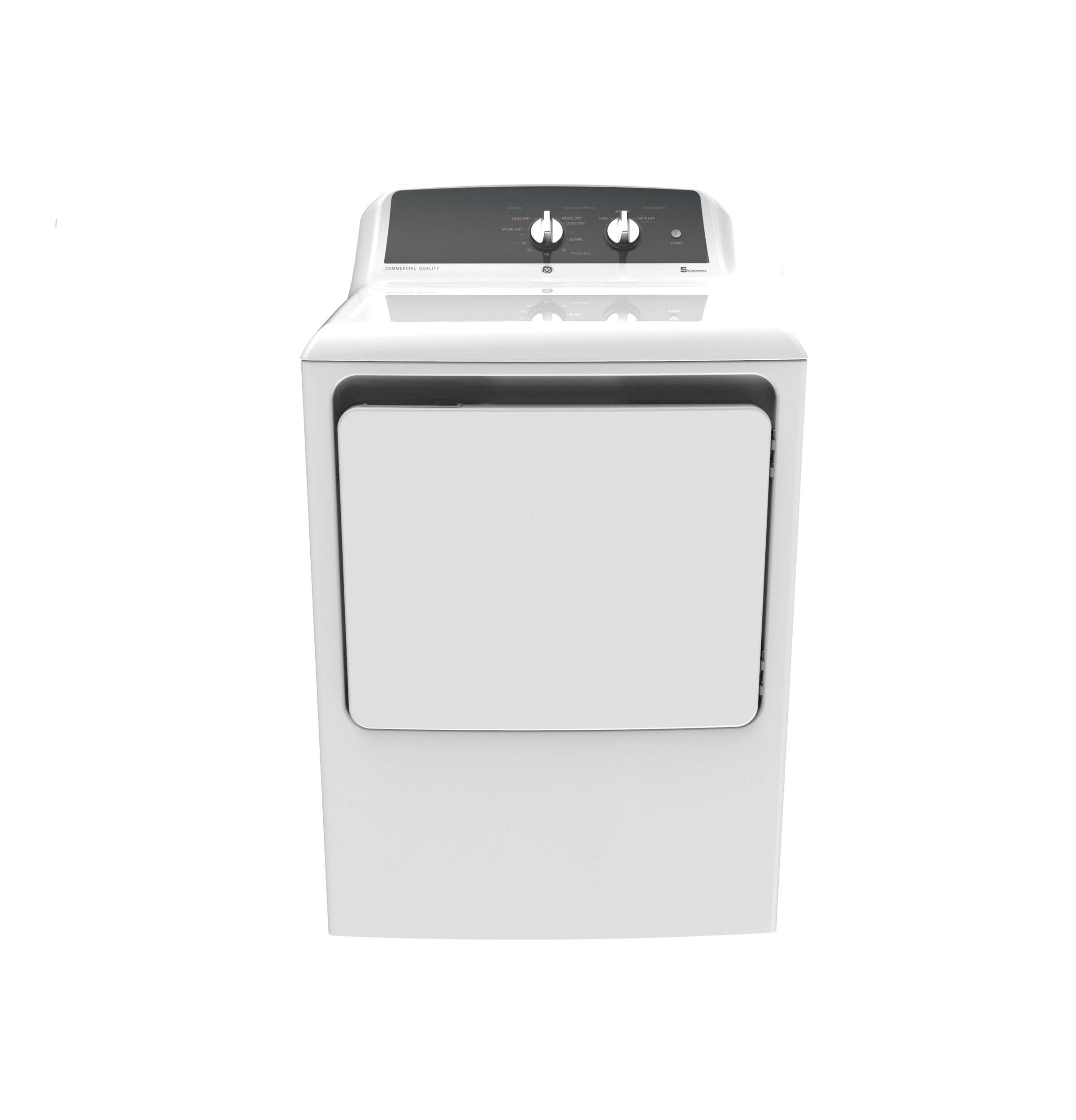 GE 6.2 cu. ft. Capacity Electric Dryer with Up To 120 ft. Venting​ and 5-yr Limited Warranty​