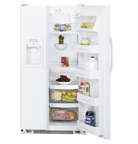 GE® 21.9 Cu. Ft. Capacity Side-By-Side Refrigerator with Dispenser