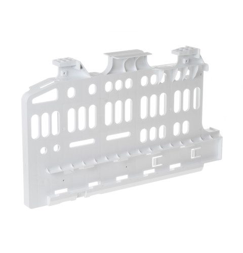 Refrigerator divider between freezer top left and top right freezer baskets