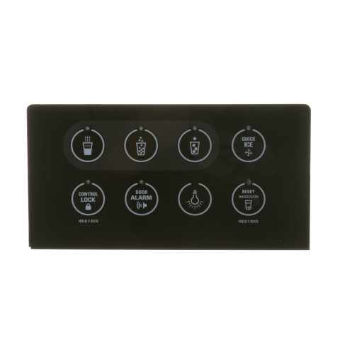 Refrigerator Dispenser Interface Assembly - Black