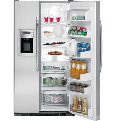 GE® Counter-depth 22.7 Cu. Ft. Side-By-Side Refrigerator with Dispenser