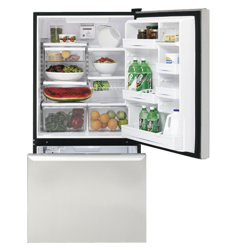 GE Profile™ ENERGY STAR® 20.5 Cu. Ft. Bottom-Freezer Refrigerator