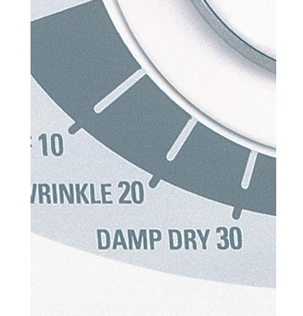 Timed Dry (80 min.) with Damp Dry and De-Wrinkle