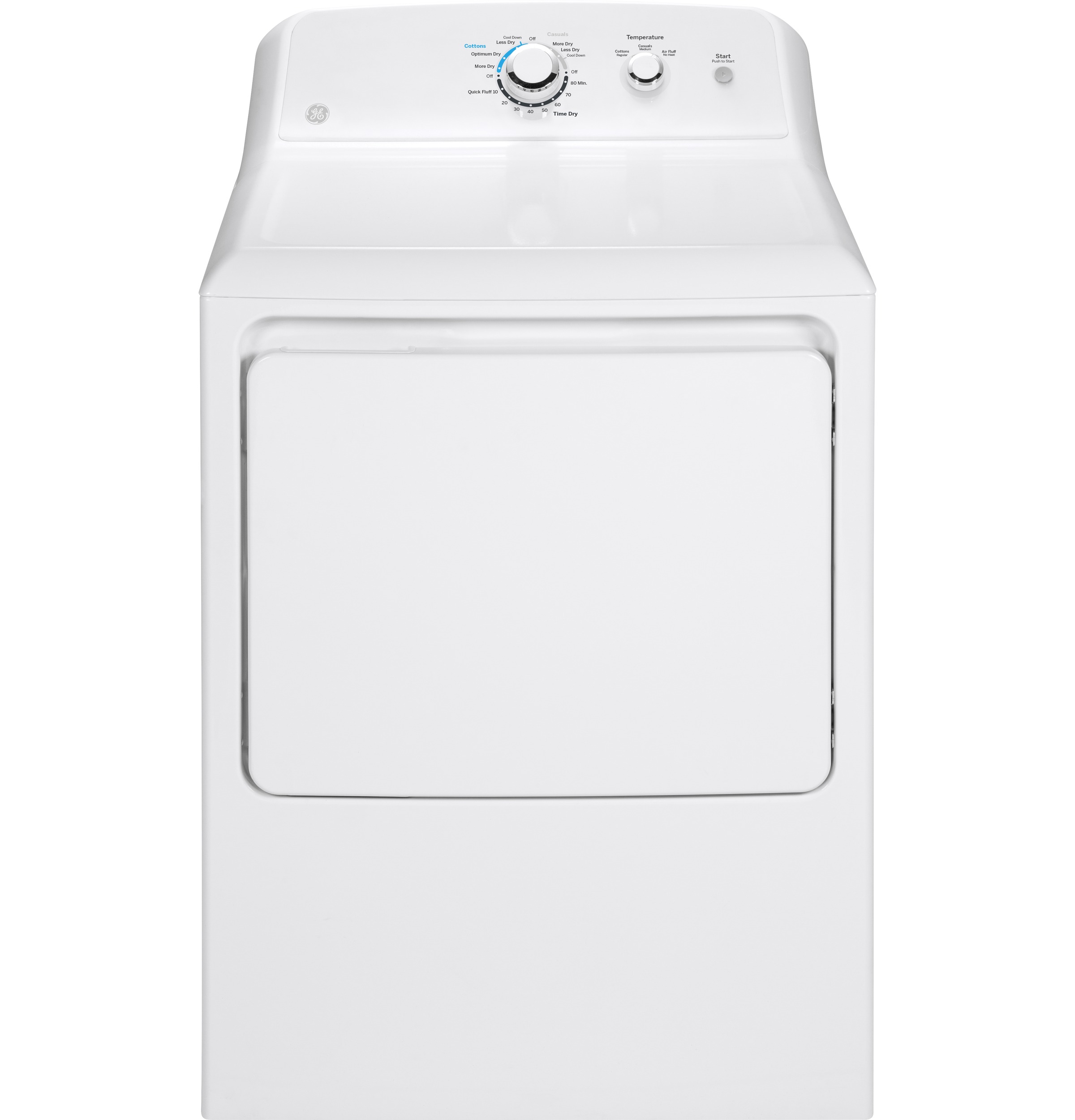 GE 6.2 cu. ft. Capacity Gas Dryer with Up To 120 ft. Venting and Shallow Depth​