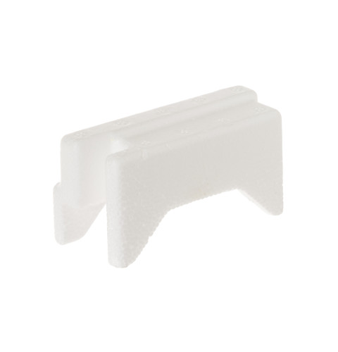 Refrigerator expanded polystyrene retainer for the meat/deli damper & fan assembly