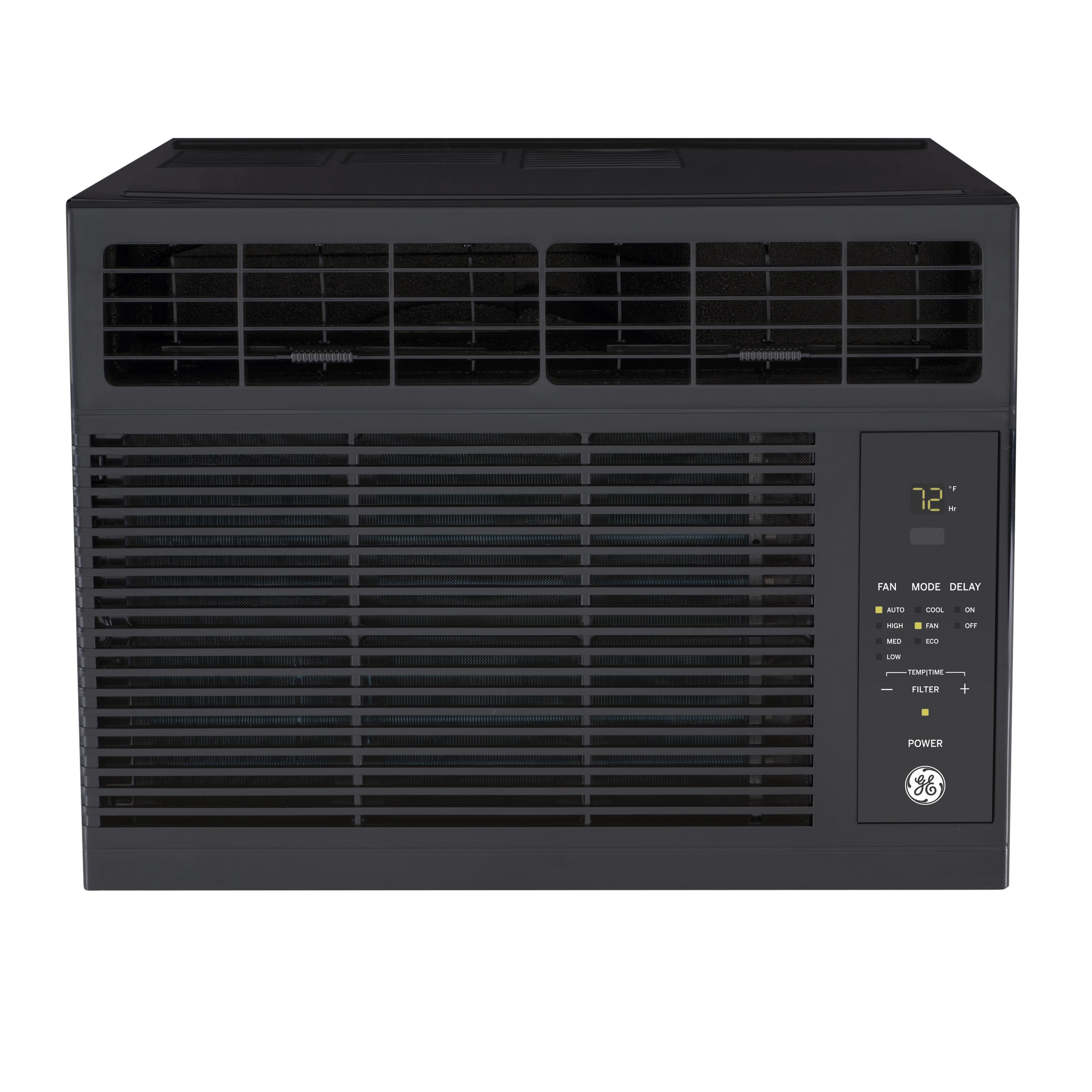 GE® 5,000 BTU Electronic Window Air Conditioner for Small Rooms up to 150 sq ft., Black