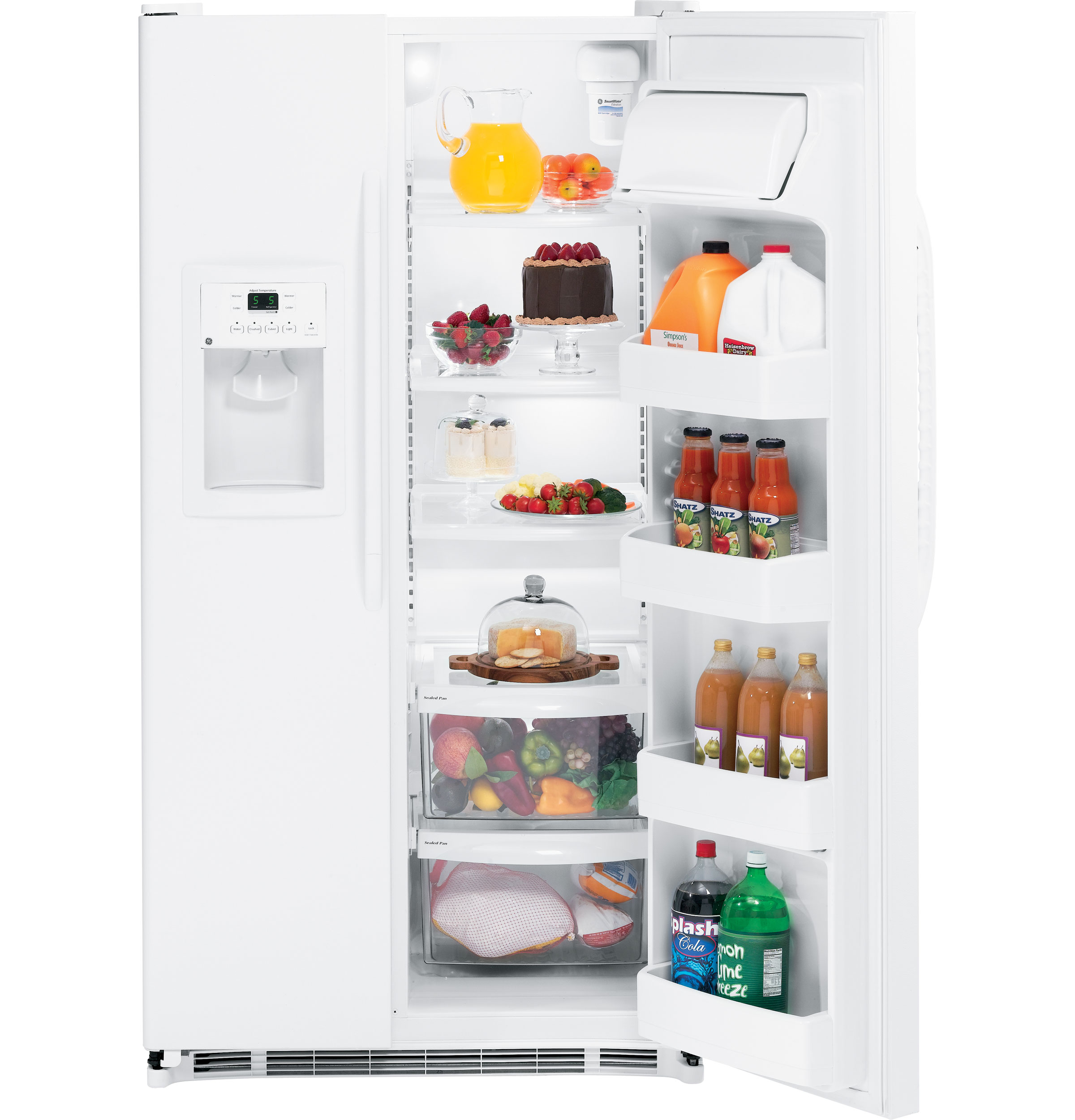 GE® 25.0 Cu. Ft. Capacity Side-By-Side Refrigerator