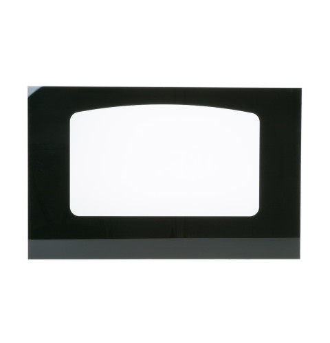Profile oven door glass, black color