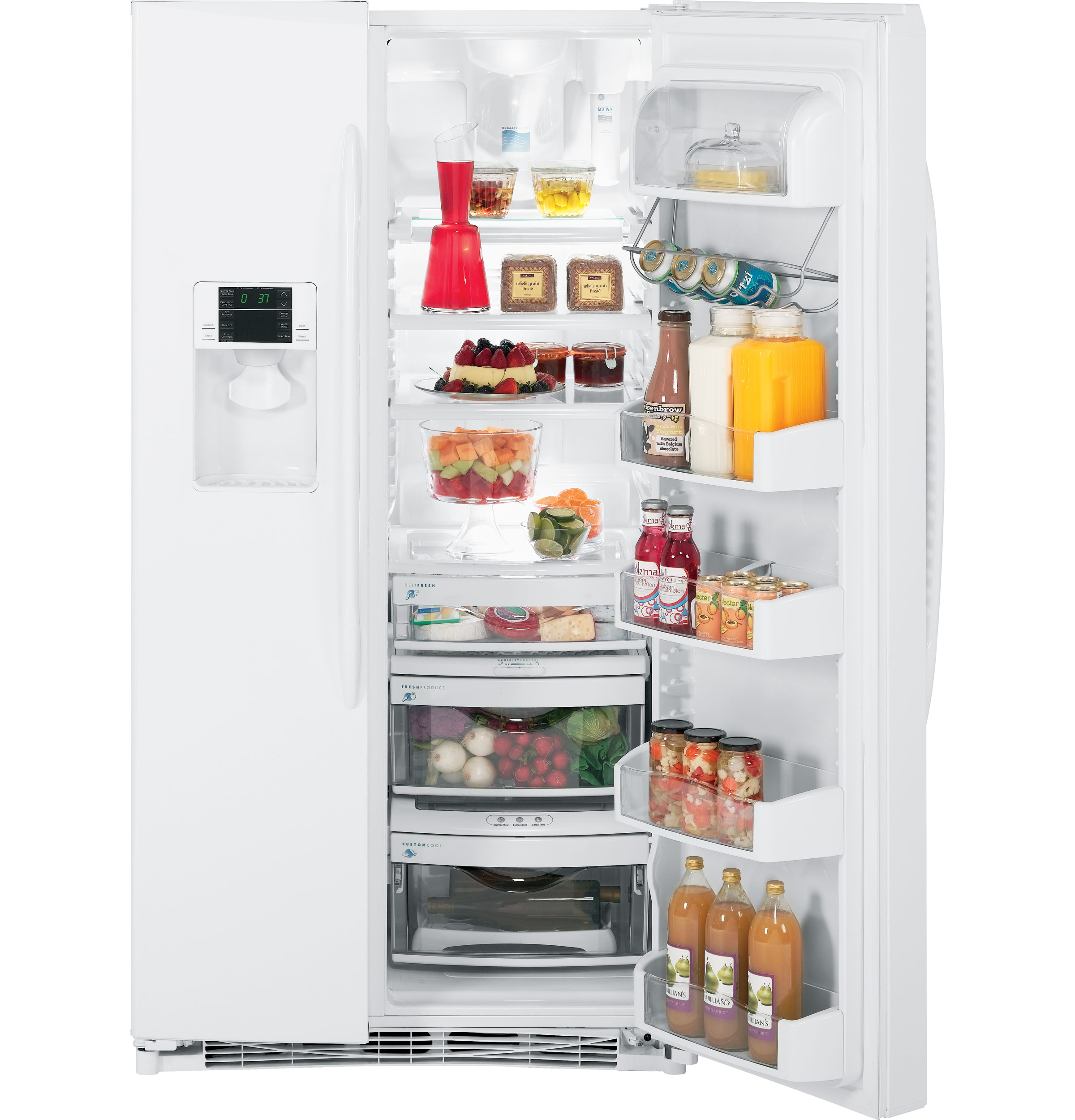 GE® ENERGY STAR® 25.5 Cu. Ft. Side-By-Side Refrigerator with Dispenser
