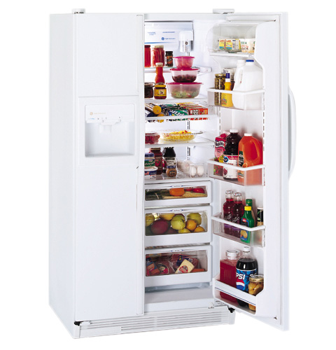 GE Profile Performance™ 25.6 Cu. Ft. Side-by-Side Refrigerator with Dispenser and Water By Culligan™