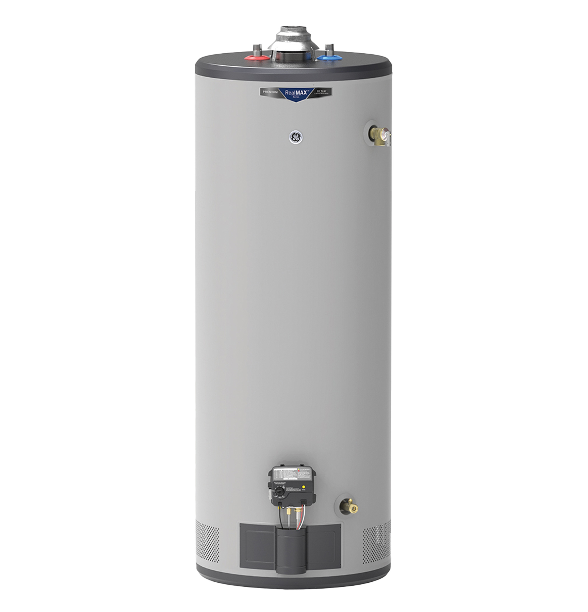 GE RealMAX Premium 50-Gallon Tall Natural Gas Atmospheric Water Heater
