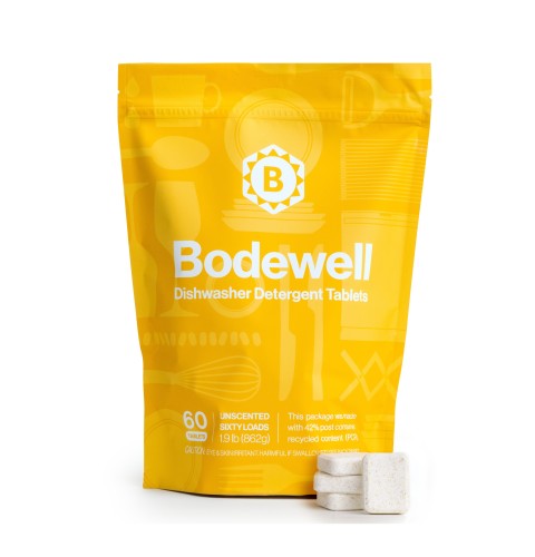 Bodewell Unscented Dishwasher Detergent Tablets, 60 Count (Originally $19.99)