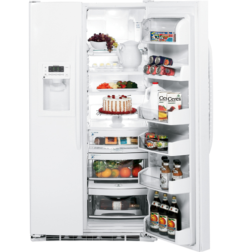 GE® 25.4 Cu. Ft. Side-By-Side Refrigerator with Dispenser