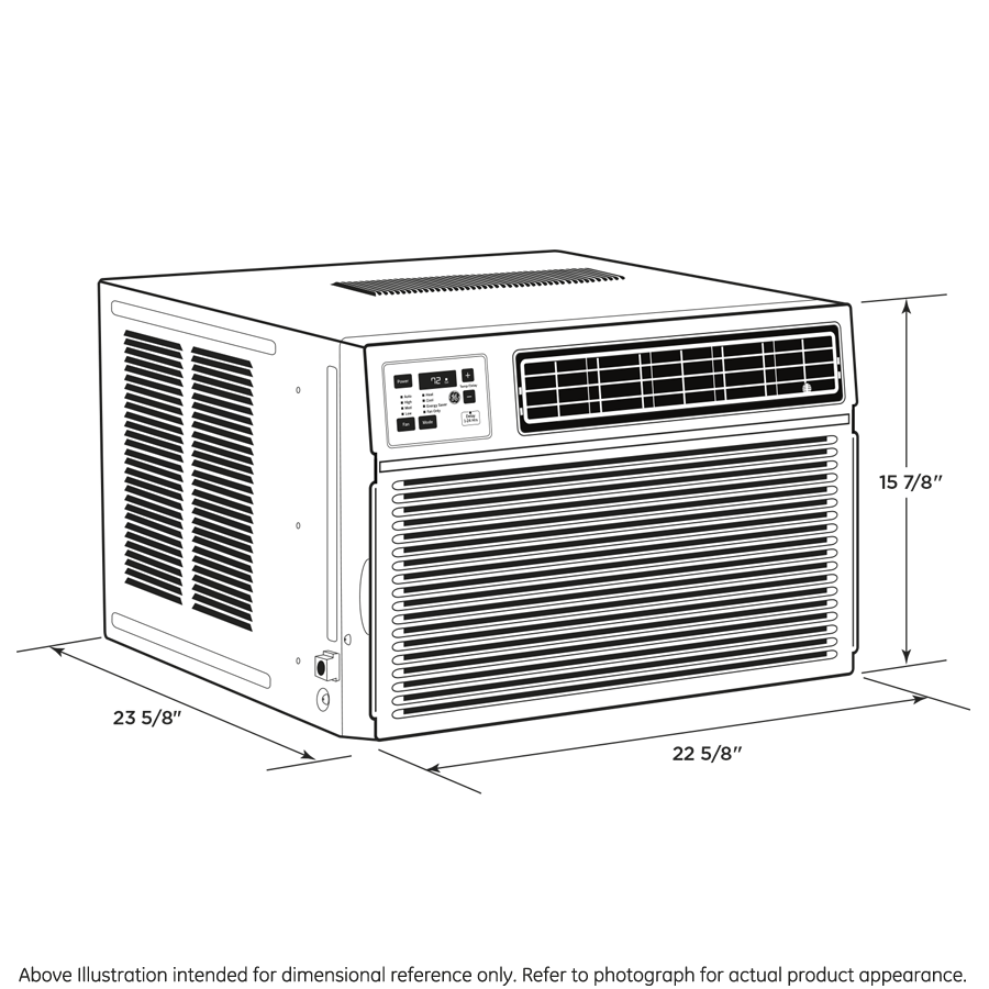 GE® 115 Volt Electronic Heat/Cool Room Air Conditioner