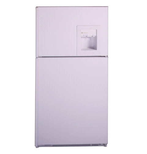 22 Cu. Ft. Counter-Depth Top Freezer with Dispenser Panel & Trim Kit - White