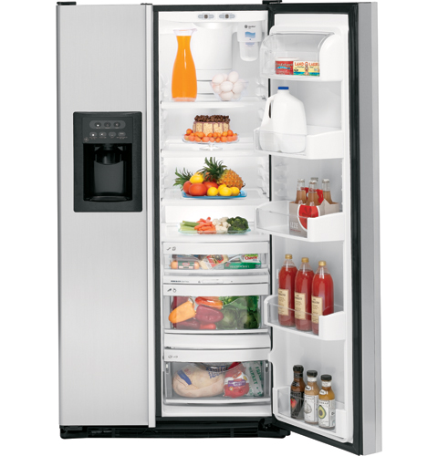 GE® CustomStyle™ 22.1 Cu. Ft. Side-By-Side Refrigerator with Dispenser