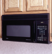 Hotpoint® 1.3 Cu.Ft. Capacity  Counter Saver Plus™ Over-the-Range Microwave Oven with Interactive Display System