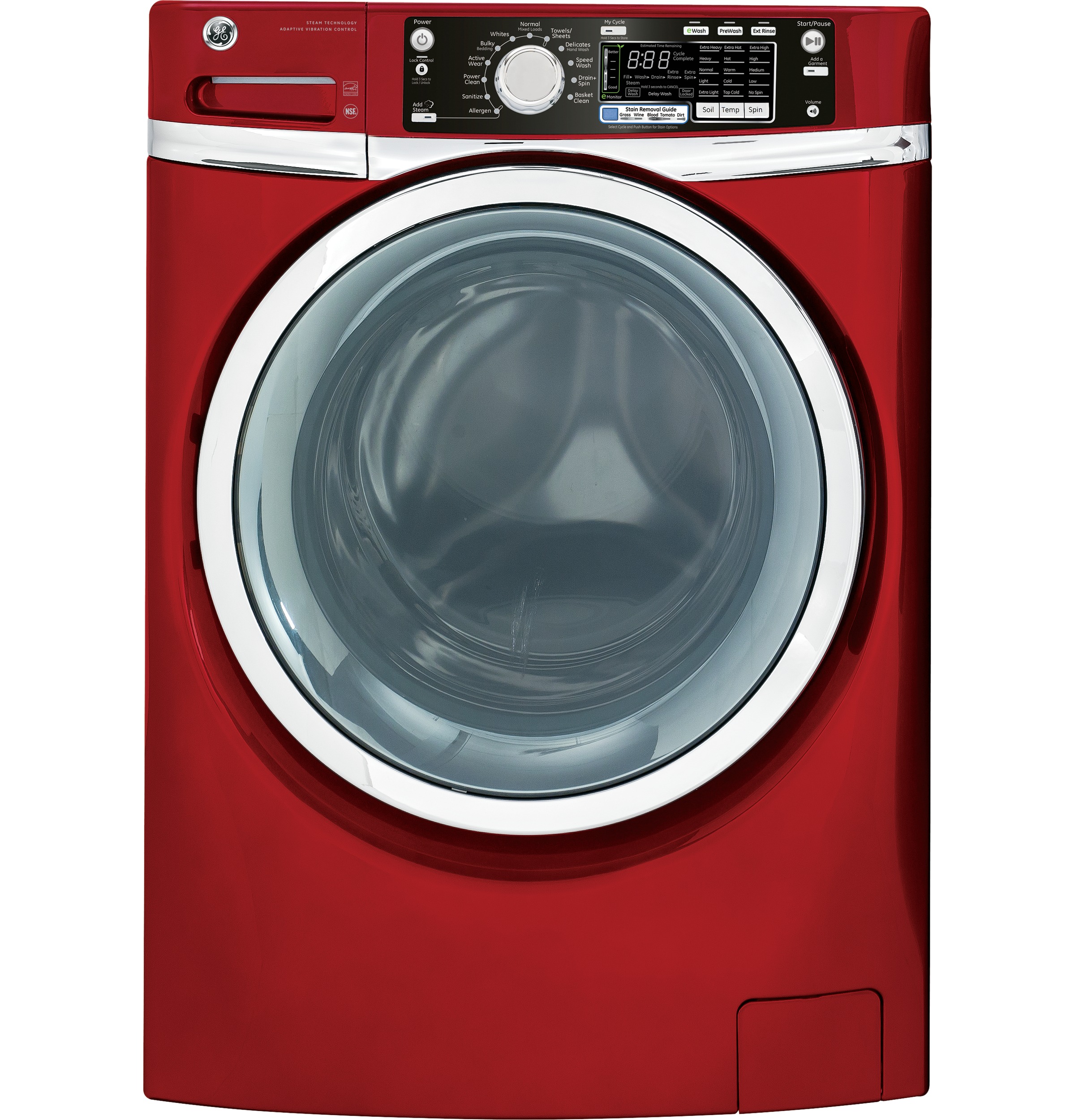 GE® ENERGY STAR® 4.5 DOE cu. ft. capacity Front Load washer with steam