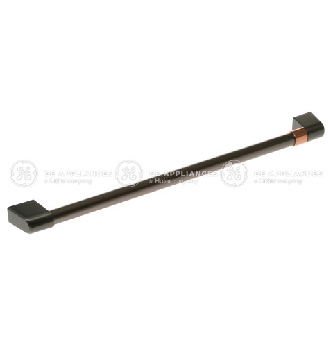 Brushed Black Stainless Range Handle with Café Band