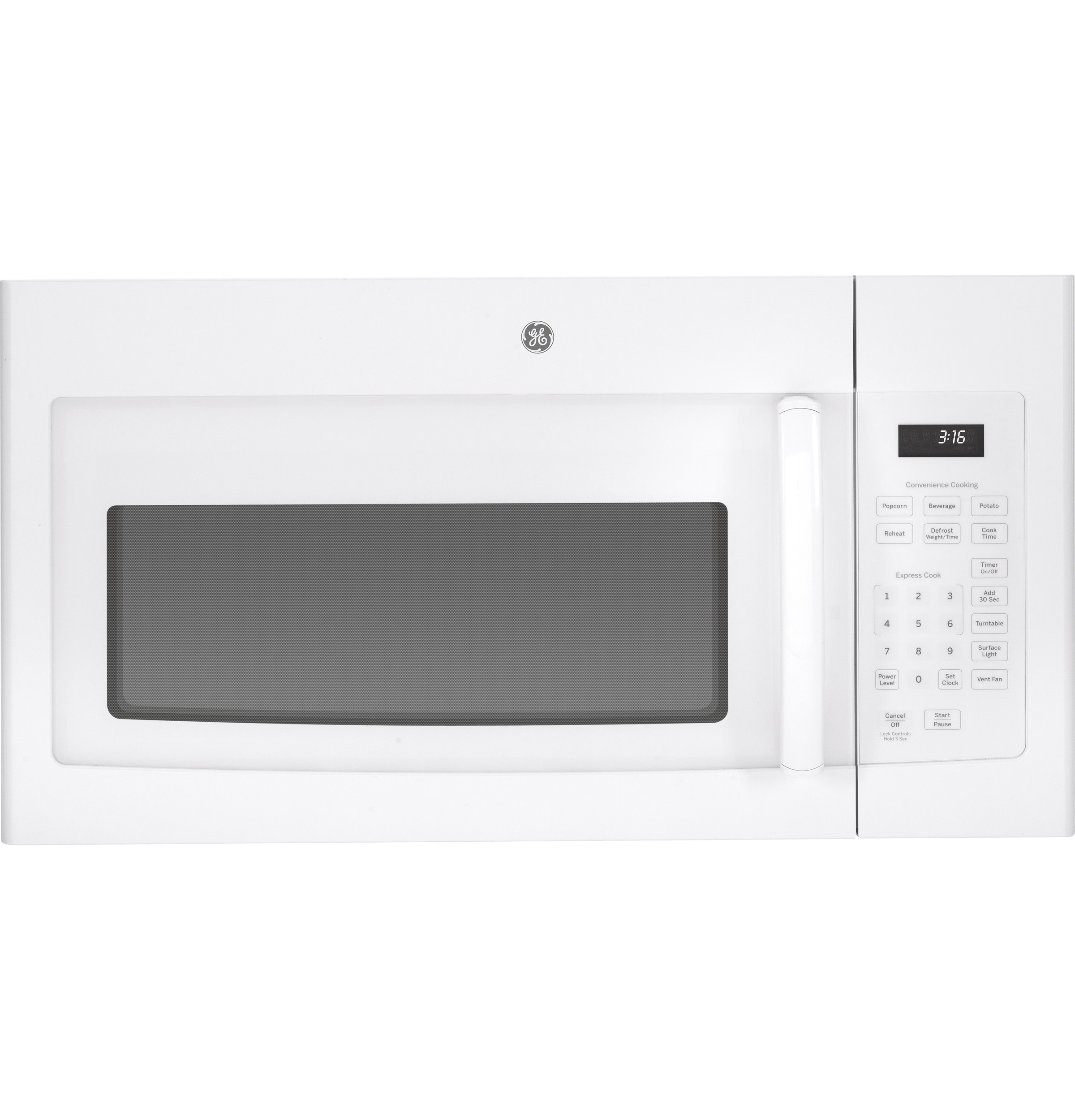 GE® 1.6 Cu. Ft. Over-the-Range Microwave Oven with Recirculating Venting