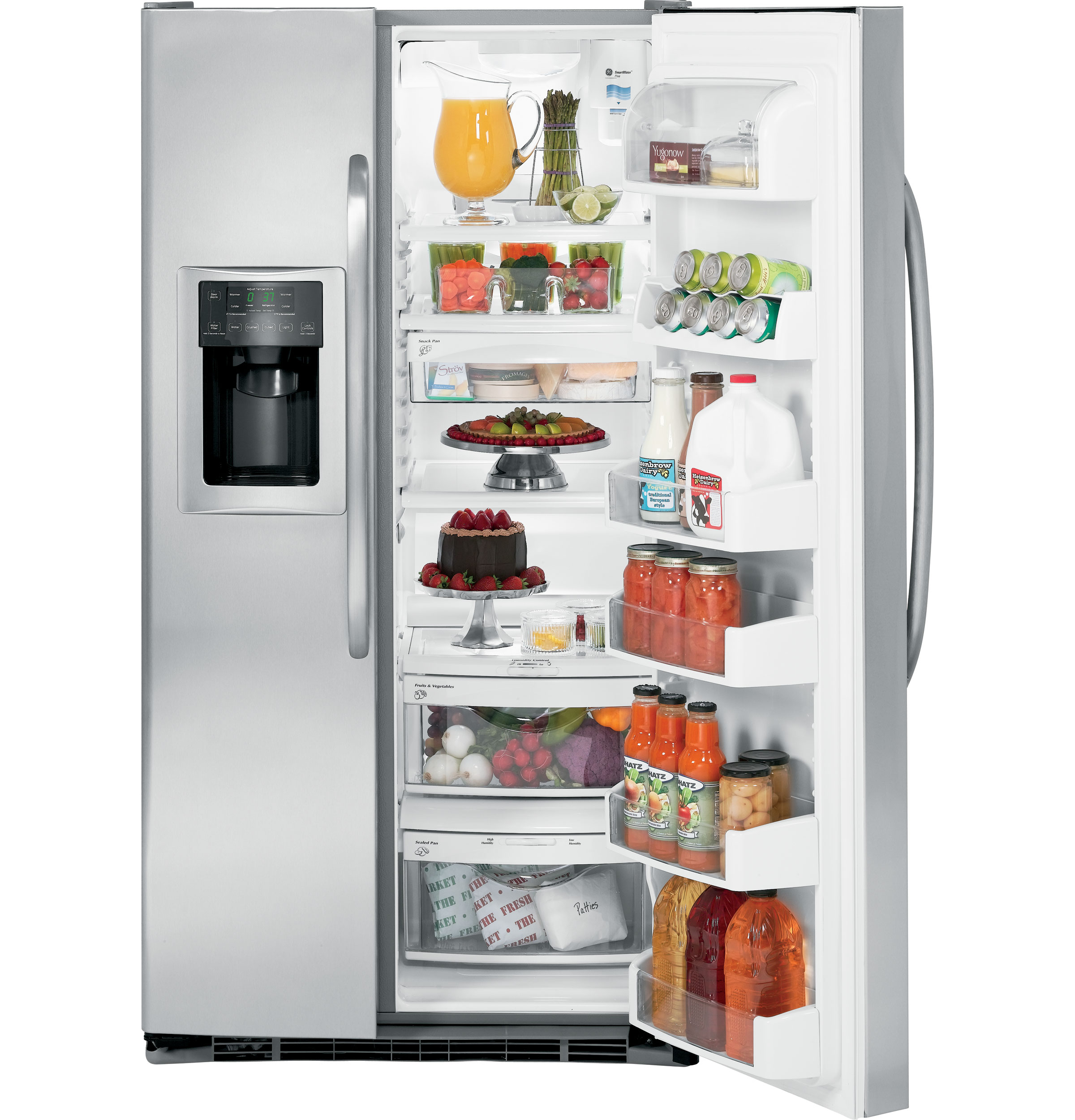 GE® ENERGY STAR® 25.4 Cu. Ft. Side-By-Side Refrigerator with Dispenser