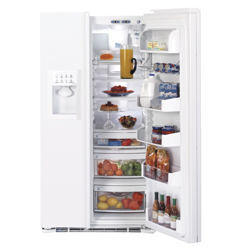 GE Profile™ 22.7 Cu. Ft. Side-by-Side Refrigerator with Dispenser