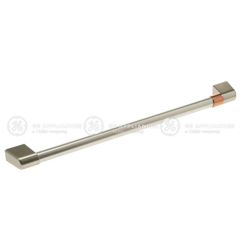 MICROWAVE HANDLE WITH CAFE BAND - BRUSHED STAINLESS STEEL