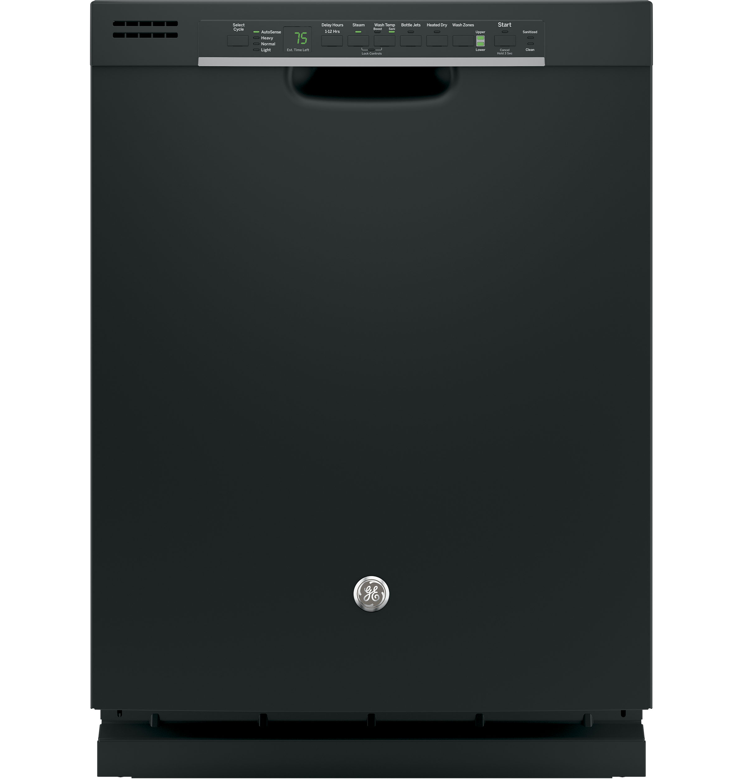 GE® Hybrid Stainless Steel Interior Dishwasher with Front Controls