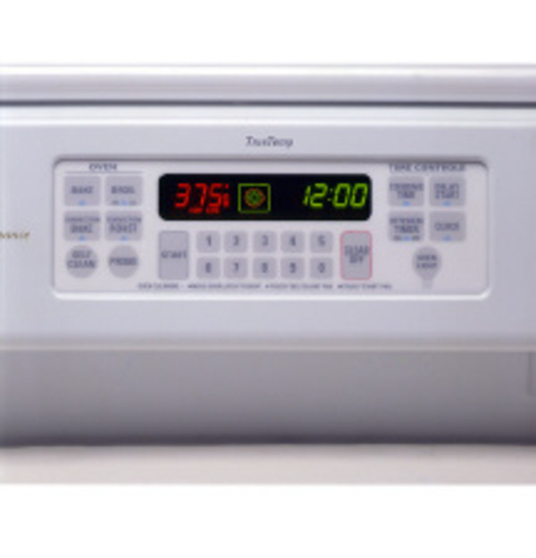 Digital temperature display with digipad numeric entry