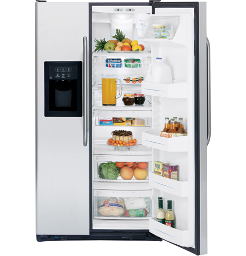 GE® ENERGY STAR® 23.1 Cu. Ft. Stainless Side-By-Side Refrigerator with Dispenser
