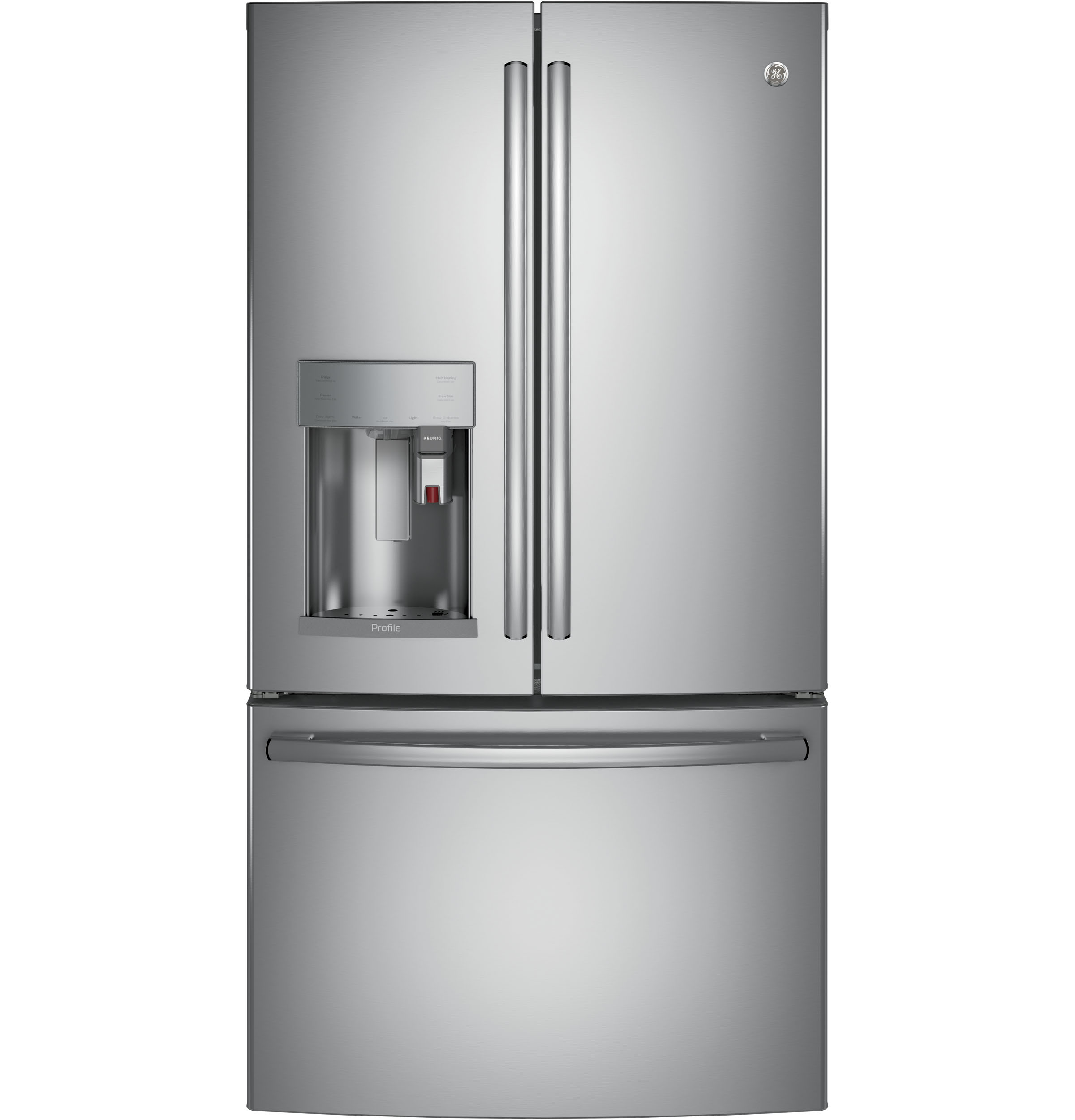 GE Profile™ Series ENERGY STAR® 22.1 Cu. Ft. Smart Counter-Depth French-Door Refrigerator with Keurig® K-Cup® Brewing System