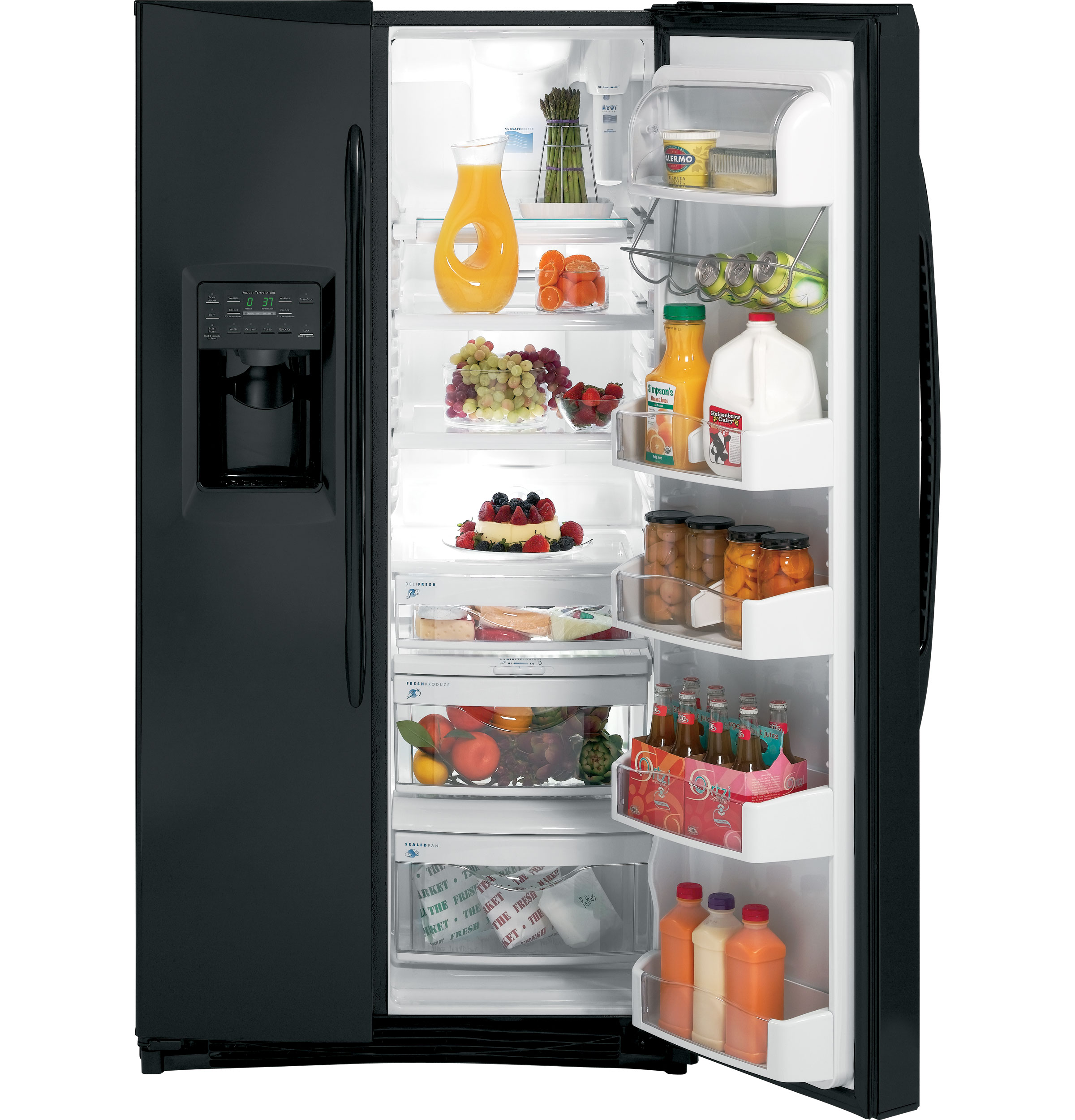 GE Profile™ ENERGY STAR® 25.6 Cu. Ft. Side-by-Side Refrigerator with Dispenser