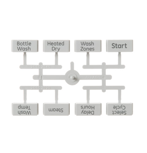 Dishwasher user interface button kit